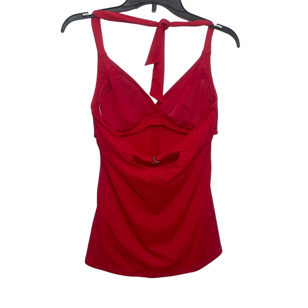 Athleta 34B Halter Red Bathing Suit top (could just be a top) Padded (removable) - Picture 6 of 6